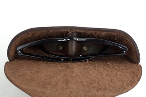 Vintage Full Grain Leather <b>Sunglasses</b> <b>Case</b> Durable Soft Lining Spectacle Protector Bulk Export Quality LGC-0139 - Product Image 3