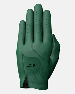 Guante de golf para mano derecha, verde, de cuero genuino, antideslizante, con cierre de tirar, deportivo, unisex - Product Image 2