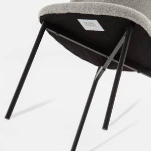 Chaise de salle à manger Vandana Zentrix Vento Taupe avec un design ergonomique moderne et un confort premium - Product Image 6