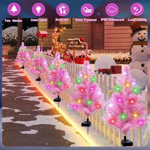 Sapin de Noël solaire LED multicolore, décoration extérieure, étanche, lumières de jardin pour Noël, décorations de Noël haut de gamme - Product Image 4