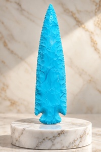 Vente en gros de pointes de flèche en pierre turquoise, faites à la main, en cristal, pierres précieuses, cadeau, objet de collection - Product Image 4