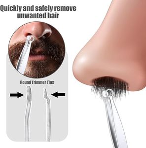 Pinzas para Cejas de Acero Inoxidable con Punta Puntiaguda, Reutilizables, Estilo Moderno, con Estuche para un Uso Personal Seguro e Higiénico - Product Image 5