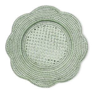 Sous-plat en rotin vert tressé pour la décoration de table d'hôtel et les événements de mariage – Fournisseur en gros de vaisselle - Product Image 6