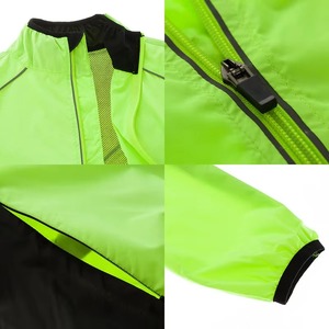 Chaqueta Impermeable <span class=keywords><strong>para</strong></span> Ciclismo, Reflectante, Transpirable, Cortavientos, Ligera, <span class=keywords><strong>para</strong></span> Bicicleta de Montaña y Carretera, en Naranja, Negro, Amarillo y Verde - Product Image 2