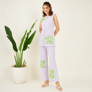 Premium 100% Cotton Woven Two <b>Piece</b> Dress <b>Set</b> Women's <b>White</b> Sleeveless Dress Long Shrug Casual Wear Embroidery Spring/Summer - Product Image 1