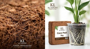 บล็อกใยมะพร้าว KL Export 5 กก. วัสดุปลูกพืชแบบไฮโดรโปนิกส์ ออร์แกนิค ดูดซับน้ำได้ดี เป็นมิตรต่อสิ่งแวดล้อม ย่อยสลายได้ทางชีวภาพ สำหรับการปลูกพืชในสวนและฟาร์ม - Product Image 3