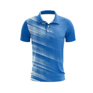 Chemises polo pour hommes personnalisées de haute qualité avec logo brodé, t-shirts pour hommes à fleurs sublimés en grande taille, chemise polo de golf colorée - Product Image 2