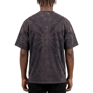 Custom <b>men</b> & Women's <b>Cropped</b> T-Shirt Corduroy Print Crew Neck Short Sleeve Casual Summer <b>Top</b> With Logo Design Slim Fit - Product Image 4