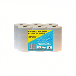 Carta Igienica Industriale Elegi Jumbo 257 Fogli 18 Rotoli Igiene Professionale in Cellulosa - Product Image 3
