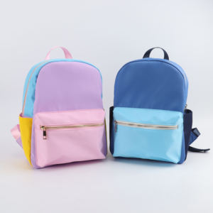 Fashionable Waterproof Nylon <b>Backpack</b> for Women and Teens Trendy Color Block Daypack for Travel and School bag <b>student</b> bag - Product Image 2