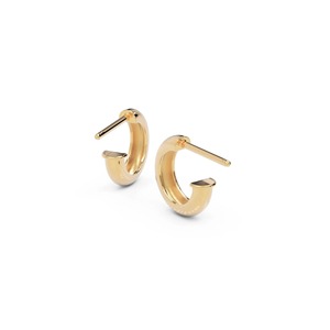 Pendientes de Aro de Oro Sólido de 9K, 10K, 14K y 18K, 12 mm, Minimalistas, Elegantes, para Uso Diario, Regalo para Mujeres y Niñas - Product Image 4