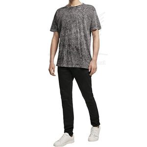 T-shirt décontracté pour homme en coton 100% de qualité supérieure, délavé à l'acide, respirant, personnalisable OEM, fabriqué au Pakistan, prix de gros - Product Image 6