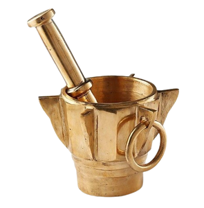 Mortero y Mortero de Cocina con Acabado Dorado, Nuevo, a un Precio Accesible - Product Image 4
