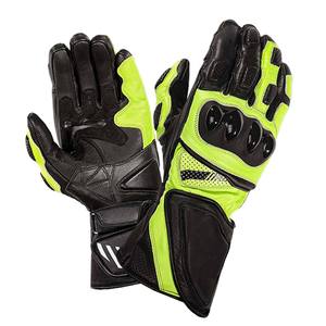 Gants de moto en cuir OEM avec écran tactile, imperméables, isolants, respirants, paume en tissu, protection professionnelle, doigts entiers - Product Image 6