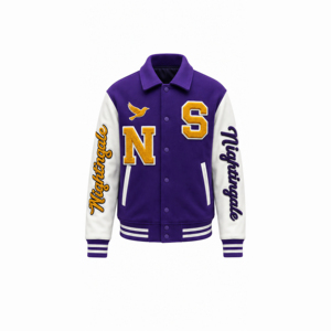 Chaquetas Universitarias Varsity al por Mayor, Chaquetas Varsity Personalizadas con Logotipo, Chaquetas de Béisbol Casuales de Manga Larga para Hombre - Product Image 2