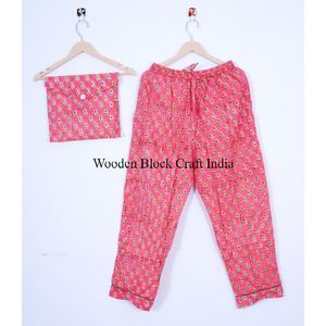 Conjunto de pijama largo de algodón con estampado floral para mujer, ropa de dormir cómoda para primavera/verano. - Product Image 3