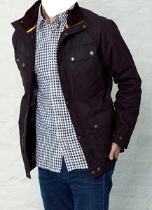 Veste en toile de coton 100% pour homme, fermeture éclair sur le devant, imperméable, coupe classique, veste en toile de coton pour l'hiver - Product Image 4