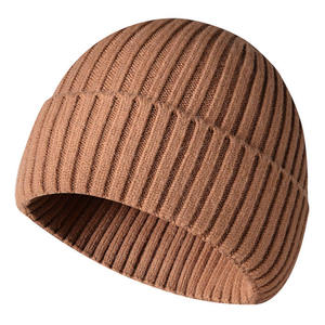 Wholesale OEM Custom Vintage Knit <b>Beanie</b> Hats <b>Wool</b> <b>Beanie</b> With Embroidered <b>Beanie</b> For US Streetwear Brands - Product Image 3