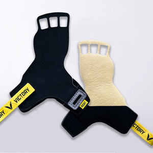 Poignées en cuir unisexe pour la musculation, poignées rembourrées pour tractions, remises en forme, entraînement, équipement de fitness, fournisseur d'articles de sport - Product Image 4