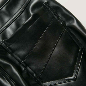 Pantalons en cuir pour hommes, style tendance, respirants, en vente, pantalons en cuir pour hommes de qualité supérieure à bas prix - Product Image 5
