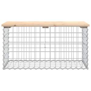 Banco de Jardín Compacto de Madera de Pino Macizo Marrón para Uso en Patio - Product Image 3