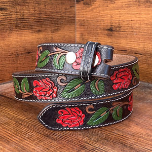 Gran oferta, cinturón de cuero genuino personalizado al por mayor sin hebillas para hombres y mujeres, cinturón de negocios de cuero de vaca de lujo - Product Image 2