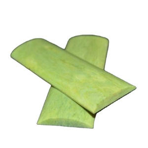 Manche de couteau artisanal indien en os de chameau vert citron, stabilisé, technique de teinture, poli, artisanat naturel de haute qualité - Product Image 1