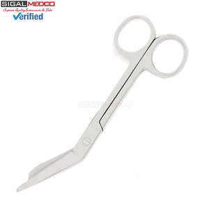 Tijeras para Vendajes Lister de 5.5 Pulgadas, Acero Inoxidable con Acabado Espejo y Recubrimiento de Titanio Negro, Paquete de 2 Tijeras para Trauma - Product Image 4