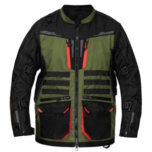 Chaqueta de Motociclismo Impermeable y Cortavientos de Cordura para Invierno, Talla Adulto, Color Verde Oliva, en Oferta - Product Image 1