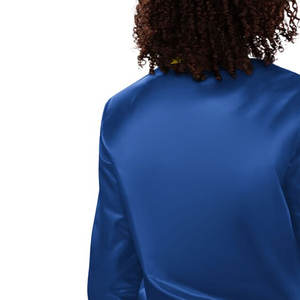 Chaqueta Varsity Corta de Lana para Mujer, Estilo Urbano, con Forro Suave y Diseño Universitario - Product Image 6