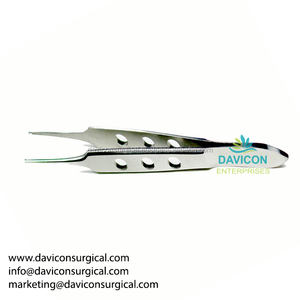 Pince à iris Bishop-Harman avec pointes dentelées Instrument chirurgical manuel en acier inoxydable de type clip - Product Image 5