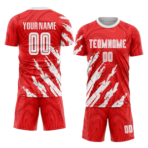 Vêtements de sport pour hommes - Vente en gros de maillots de football 100% polyester à des prix imbattables, uniformes de football personnalisés à manches courtes sur mesure - Product Image 5