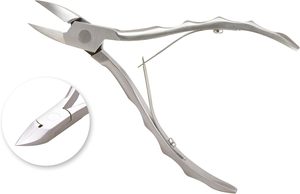 Professional Toenail Nippers <b>Safe</b> Ends Stainless Steel Curved Shape Pedicure <b>Tool</b> for Thick Ingrown Nails Precision Trimming - Product Image 3
