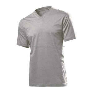 T-shirt unisexe en coton de haute qualité, coupe ajustée, col en V, manches courtes, personnalisable avec votre logo - Product Image 3
