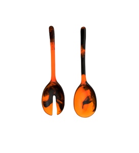 Hand Made Item Blue Color <b>Salad</b> Serving Set Eco-Friendly Dishwasher Safe <b>Salad</b> <b>Tools</b> Home Kitchen Made in India - Product Image 1