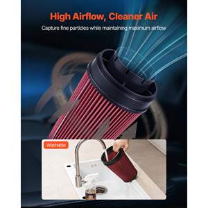 Sistema de Admisión de Aire Frío de Alto Flujo con Protector Térmico de 3.9 Pulgadas Compatible, Mejora la Potencia del Camión y la Respuesta del Acelerador para Filtro 1999-2006 - Product Image 6