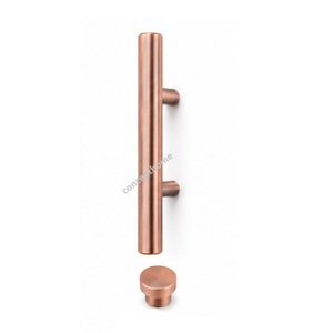Brass Cylindrical Cabinet Handle and Knob Contemporary Design for <b>Drawer</b> Furniture Hardware Durable Finish - Product Image 5
