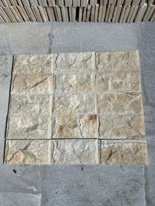 Eco Friendly Yellow Marble Tiles for Exterior Accent Wall Stone Panels Home Decor - Product Image 5