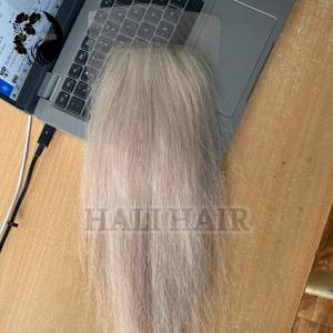 Extensiones de cabello humano Remy ondulado vietnamita 100g 4x4 Cierre de encaje Frontal Súper extremos doblemente dibujados teñidos en todos los colores - Product Image 6