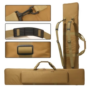 Dual Gun Shooting Range Backpack Heavy-Duty Waterproof Tactical Bag Lockable Zippers Polyester Lining - Product Image 3