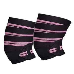 Bandes de genou élastiques de sport de fitness de 78 pouces de longueur avec logo personnalisé 2025, pour crossfit, soulevé de terre, squat, soutien du genou, équipement de gym - Product Image 1