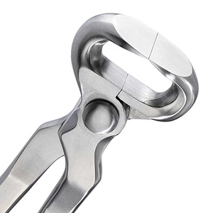 Professional 15\" Reusable Farrier Hoof Nipper Trimmer with Inserted Jaws German Stainless Steel for Horse and Cattle Use CE ISO - Product Image 1