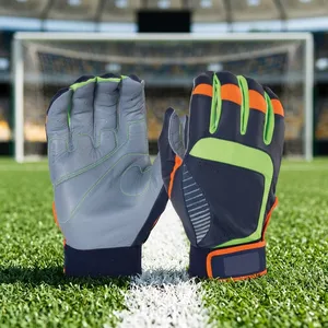 Guantes de Portero de Fútbol de Cuero PU Unisex, Dedos Completos, Agarre Antideslizante, Palma Transpirable, Correa de Muñeca Ajustable, Equipo Deportivo - Product Image 5