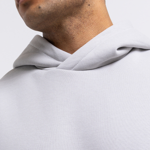 Sweat à capuche personnalisé avec logo, haute qualité, 500 GSM, épais, lourd, 100% coton molletonné, streetwear d'hiver, coupe classique, avec poche - Product Image 6