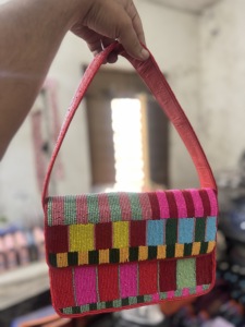 Indian Modern Bohemian Summer Embroidery Designer Handmade Beaded Messenger <b>Bag</b> Light Weight <b>Large</b> Capacity Women Evening <b>Bags</b> - Product Image 6