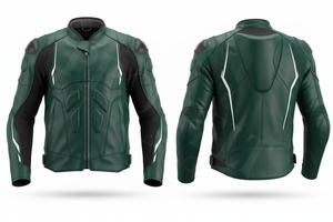 Chaqueta de Motocicleta de Cuero con Protección, Resistente al Viento y Transpirable, para Carreras, con Etiqueta Privada Aceptada - Product Image 2