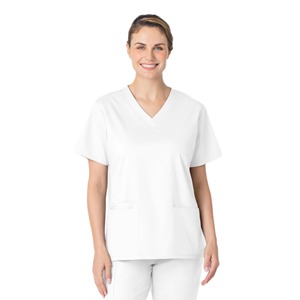 Ensemble d'uniformes médicaux pour femmes, tissu extensible doux, vêtements de travail pour infirmières avec pantalon de jogging - Product Image 1