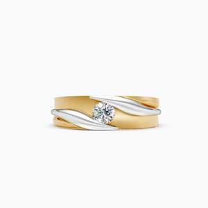 แหวนเพชรเพาะเลี้ยงในห้องปฏิบัติการรับรองโดย IGI ชุบทองคำชมพู 14K จาก JEWELLERY PLANET ทรงบริลเลียนต์ ดีไซน์ทันสมัย คลาสสิก เหมาะสำหรับทั้งชายและหญิง สำหรับงานหมั้น ขนาด 5 - Product Image 5