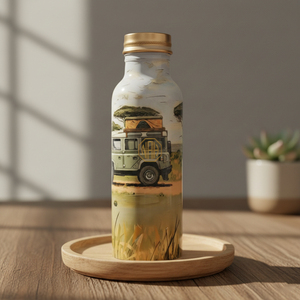 Bouteille d'eau en cuivre pur 750 ml, très vendue |   Vaisselle artisanale légère et étanche pour boissons ayurvédiques, idéale pour les commandes en gros - Product Image 4