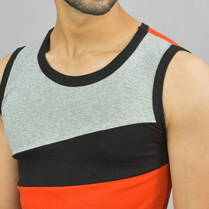 CAROLINA LEATHER INDUSTRY Camiseta sin Mangas para Hombre, Estilo Casual y Deportivo, Cuello Redondo, Spandex/Algodón, Diseño a Cuadros, Transpirable, 180g, Lo Más Popular - Product Image 4